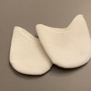 White Seamless Gel pointe Shoe Toe Pads